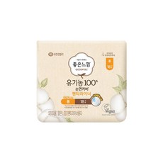 좋은느낌 오가닉 팬티라이너, 롱, 18개입, 1개