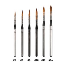 아트시크릿 어반스케치붓 휴대용 수채화브러쉬 천연모 족제비털 881, 1개, 6호