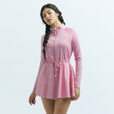 레이지비 원피스 빅사이즈 체형커버 수영복 여성 래쉬가드 프리무브 집업 모노키니 2컬러