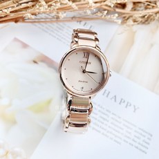 CITIZEN 星辰 EM0922-81X L系列 田馥甄代言 光動能 女錶，簡約時尚，原廠公司貨