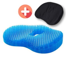 컬러플트립 5세대 여름 통풍 실리콘 쿨 젤리 방석, 블랙(Black)