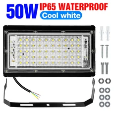 100W LED 터널 빛 홍수 야외 자리 조명 램프 방수 IP65 경기장 프로젝터, 주광색