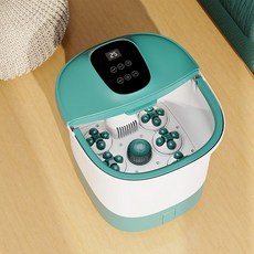 110V洗腳盆足浴盆自動加熱泡腳桶智能按摩足浴器, BC6Z墨綠美規110V