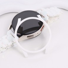 오르몽트 갤럭시워치6 워치6클래식 PC 하프커버 보호커버 보호케이스 초경량 40mm 44mm 47mm 43mm 호환, 화이트