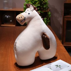 포인트 말 엉덩이 인형 동물 디자인 쿠션 인테리어 쇼파 소파 등쿠션 거실