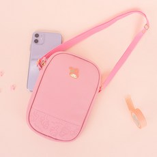 WINGHOUSE 三麗鷗 美樂蒂 日常手機包 女用 女性 青少年 迷你收納包 隨身物品 手機 斜揹包, 粉紅色