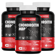 이노뉴트리션 콘드로이친1200 MBP 40mg 60베지캡슐 관절 연골 뼈건강 추천 효능, 3개, 60정