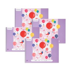 비플라이 초등 15칸 국어노트, 4개, 퍼플