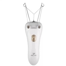 실 면도기 제모기 실뜨기 얼굴 잔털 제거 가정용 페이스 기계, 05.화이트+파우더2팩+대형코일+해머