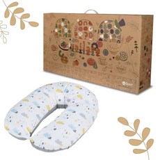 unilove Hopo 多功能孕哺枕 涼感系列 - 天氣款/浪漫羽毛 禮盒組, 天氣款