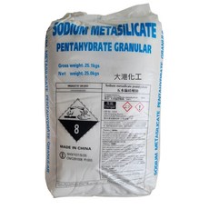 大港化工 : 偏矽酸鈉 25公斤 - 五水 除油粉 壁癌 洗衣助劑 水玻璃粉 脫脂劑, 1個, 25kg