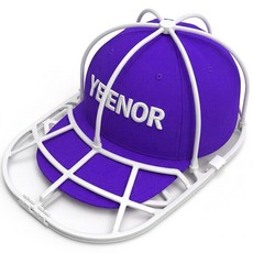 YEENOR 세탁기용 모자 와셔 케이지 - 야구 모자 클리너 랙 볼 캡 세척 식기 세척기 사용 가능 식기 세척기의 모자 세척 및 보호에 적합 (화이트 1팩), 1 Pack