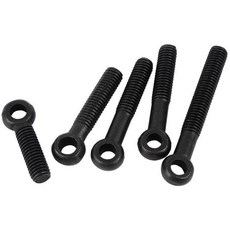 【 199出貨】碳鋼黑色活節螺絲 活接螺釘 活結吊環魚眼螺桿 帶孔螺栓, 1個, M14x110 半牙（2個）