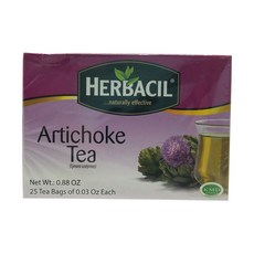 허바실 아티초크 차 25개 Herbacil Atichoke Tea 25 Ct, 25, 1개, 0.03OZ