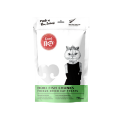 Good Noze 貓咪凍乾主食 紐西蘭牛肉與兔肉, 65g, 1個, 零食-藍尖尾無鬚鱈魚