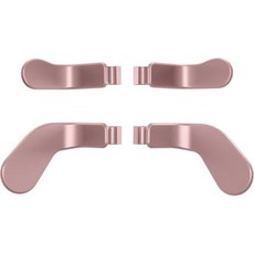 eXtremeRate 엘리트 컨트롤러 패들 교체형 교체 액세서리 Xbox One 시리즈 2 코어 컨트롤러용 메탈릭 아쿠아 그린, 메탈릭 로즈 골드