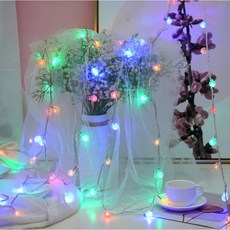 迷露森活 LED燈串 圓球燈 水晶氣泡燈 10米白色插電款, 1個, 10米水晶氣泡 彩色-插電 可串接