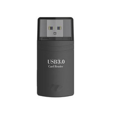 讀卡機 SD/TF雙卡雙讀讀卡機 USB3.2/3.0讀卡機 高速讀卡機, USB3.0讀卡機-黑色, 1個, 133-72