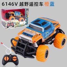 트럭 잼 자동차 피규어 작동완구 다이캐스트, E. 주황색과 파란색, 1 43, 1개