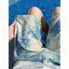 男士印花沙灘泳褲