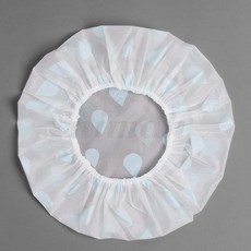 님아 블루 물방울 샤워캡 사우나헤어캡