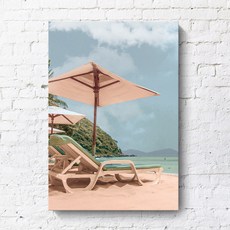 북유럽 해변 풍경 인테리어 액자 거실 장식 그림 모던한 디자인 아트포스터 우드액자 대형사진인화 매력적인 소형액자 현대적인 스타일 액자제작, 내부나무액자 C