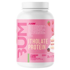 Raw POTATOES Isoleucine 蛋白質粉 草莓蛋糕口味, 1個, 775g