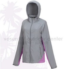 FIT 女款 透氣吸排抗UV 撞色防曬外套