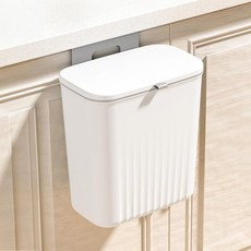 오비안 주방 걸이형 휴지통 싱크대 음식물 쓰레기통, 화이트, 1개