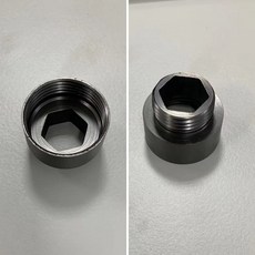 菲勒衛浴 全銅6分轉4分接頭 轉接頭 附墊片, 6轉4接頭槍灰色（附墊片）