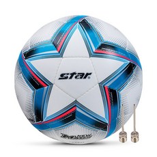 스타스포츠 뉴 매치 풋살공 한국풋살연맹 공식구 미니축구 풋살경기 축구공 FB544HS-05, 1개, White + 공기 주입 바늘 2개입