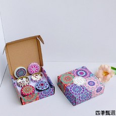 香氛蠟燭 4個裝禮盒套裝 臥室客廳香薰 乾花香薰 助眠安神, G款  6X4cm 4個裝套裝,可以看詳情味道表備註味道
