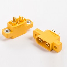 XT60E-M 전동킥보드 배터리 단자 소켓, 1개, 옐로우