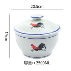 賣場新品瓦罐燉盅陶瓷小瓦罐煲湯罐煨湯茶碗蒸杯蒸蛋碗煨湯罐耐高溫陶瓷隔水燉家用公鷄複古懷舊豬油罐廚房家用商用, 大號豬油罐1個裝, 1個