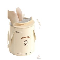 휴대용 족욕기 족욕가방 족욕통 다용도 족탕기 가방 접이식 습식 발 족욕 마사지 족탕 욕조, 4.라이트옐로우-무릎보호대+발목욕가방5중단열-누수보상