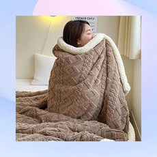 두툼한 겨울용 차렵이불 양면형 극세사이불 부드러운 푹신한