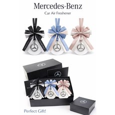 메르세데스-벤츠 차량용 방향제 인테리어 선물 세트, 블랙, 1세트