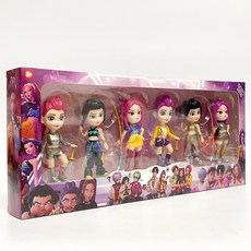 獵魔女團 魯米手辦模型盲盒 潮流玩具 公仔擺件 精緻收藏, 1個, 6款獵魔女團（吸塑盒拆裝）