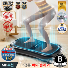 플렉스몰 덜덜이 가정용 다이어트 유산소 실내운동 전신 전동 홈트 진동 운동기구 바디슬리머, B