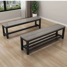 탈의실 벤치 원목 쇼파 색상기재 실내 약국 강당 목욕탕 60x30x45사진참조 로비, U01KSMRBEB79GQNR0Q8NXY8JKE-041, AO. 회색 참나무 무광 검정 프레임 단층 길이 60c