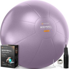 MANTRA SPORTS Exercise Ball – Yoga for Pilates & Fitness - Birthing Pregnancy Stability Core Ba, 퍼플