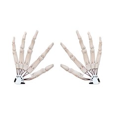 [4] Gazaar 할로윈 관절형 손가락 유연한 관절 관절형 손가락 익스텐션 유연한 손가락 익스텐션 손가락 클로 무서운 유연한 해골 발톱 손 (1, [4] Gazaar 할로윈 관절형 손가락, 유연한 관절