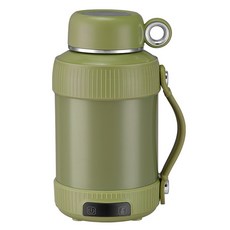 110-便攜式燒水杯電熱水杯旅行燒水壺家用多功能保溫杯, 綠色:110v美規