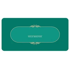 텍사스 홀덤 포커 게임 식탁보 240x120cmx2mm 정사각형 고무 패드 전문 등급 탁상 매트 최대 10명, 04 K 240x120cmx2mm