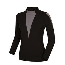 레노마골프 여성 배색 포인트 하이넥 니트 RWSHI7224-199_G