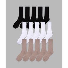 IL--GNG-CHIL [5PACK 팩+5PACK 팩] 1507 클래식 더블 애슬레틱 삭스 _ 블랙/스노우 화이트/브라운, 여성용(225~250mm), 블랙 5팩 + 브라운 5팩