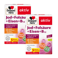 요오드 엽산 철분 비타민B12 함유 150정 x 2개