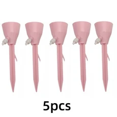 자동 핸드드립가정용 화분 식물용 자동 꽃 급수 장치 외출 시 조절 가능한 드립 속도 관개 드리퍼, 02 pink, 1개