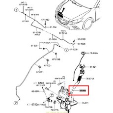 MAZDA3 15-19 雨刷水箱墊圈, 加水管連接的橡皮