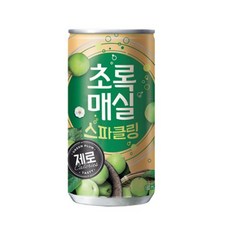초록매실 스파클링 제로 캔, 180ml, 30개